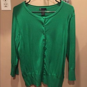 Emerald Green Woman's Cardigan Size L
